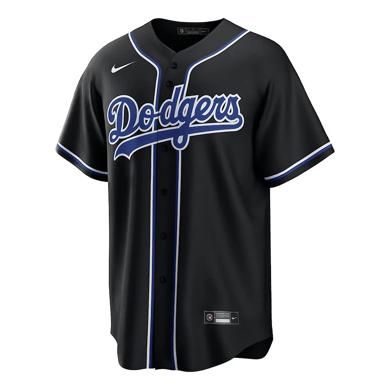Youth Los Angeles Dodgers Freddie Freeman Black and Royal Blue "Lights Out" Nike Fashion Replica Jersey