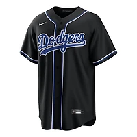 Youth Los Angeles Dodgers Freddie Freeman Black and Royal Blue "Lights Out" Nike Fashion Replica Jersey