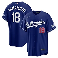 Los Angeles Dodgers Yoshinobu Yamamoto Royal Blue Alternate Nike Stadium Player Jersey