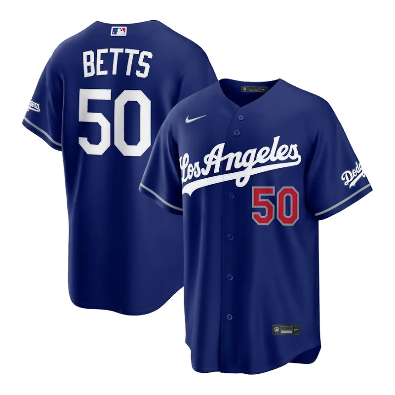 Los Angeles Dodgers Mookie Betts Royal Blue Alternate Nike Stadium Player Jersey