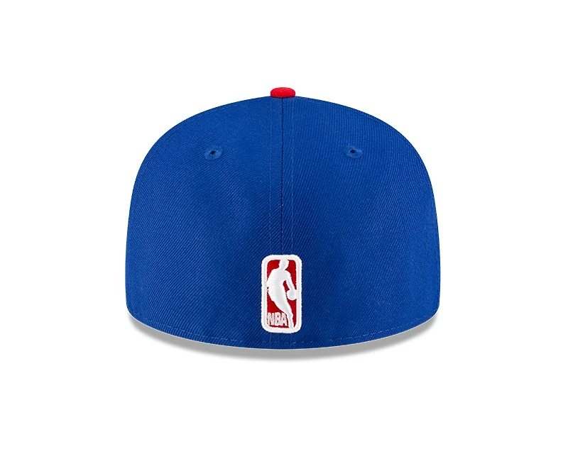 Detroit Pistons Royal and Red New Era 59FIFTY Fitted Hat