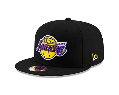 Los Angeles Lakers Black Official Team Color New Era 59FIFTY Fitted Hat