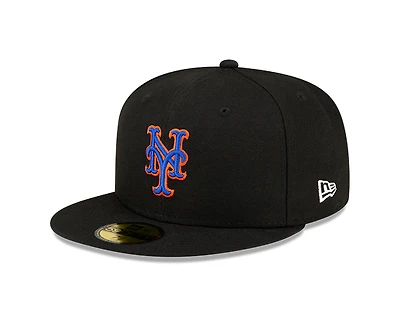 New York Mets Black Alternate Authentic Collection On-Field Era 59FIFTY Fitted Hat