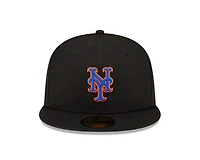 New York Mets Black Alternate Authentic Collection On-Field Era 59FIFTY Fitted Hat