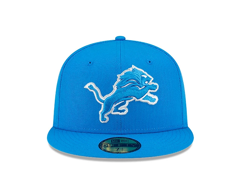 Detroit Lions Blue Basic New Era 59FIFTY Fitted Hat