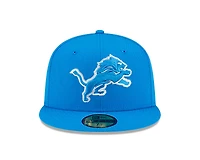 Detroit Lions Blue Basic New Era 59FIFTY Fitted Hat