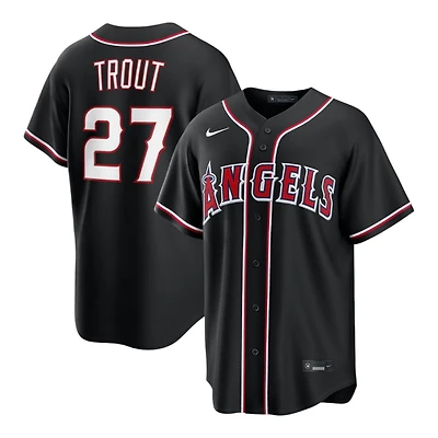 Los Angeles Angels Mike Trout Black Nike Fashion Replica Jersey