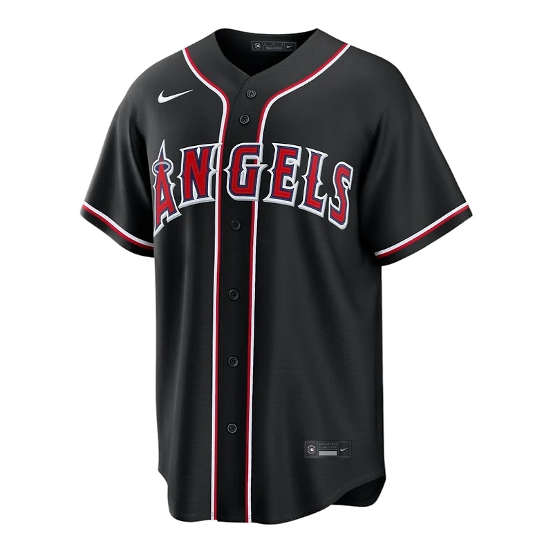 Los Angeles Angels Mike Trout Black Nike Fashion Replica Jersey
