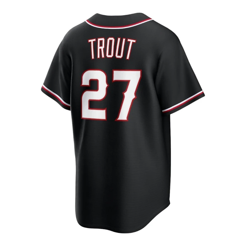 Los Angeles Angels Mike Trout Black Nike Fashion Replica Jersey