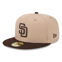 San Diego Padres Camel Brown Two Tone Grey UV New Era 59FIFTY Fitted Hat
