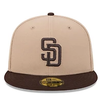 San Diego Padres Camel Brown Two Tone Grey UV New Era 59FIFTY Fitted Hat
