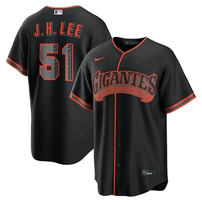 San Francisco Giants Jung Hoo Lee "Gigantes" Black Alternate Nike Replica Jersey