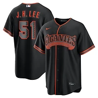San Francisco Giants Jung Hoo Lee "Gigantes" Black Alternate Nike Replica Jersey