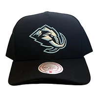 Utah Mammoth Black Mitchell & Ness Pro Pinch Snapback Hat