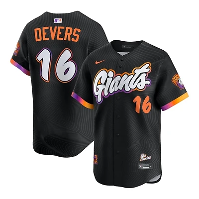 San Francisco Giants Rafael Devers Black City Connect Nike Limited Player Jersey