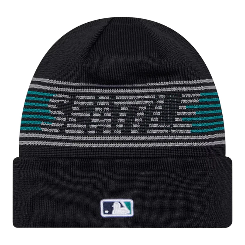 Seattle Mariners Navy Authentic Collection New Era Cuffed Knit Beanie Hat