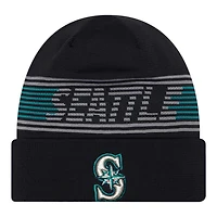 Seattle Mariners Navy Authentic Collection New Era Cuffed Knit Beanie Hat