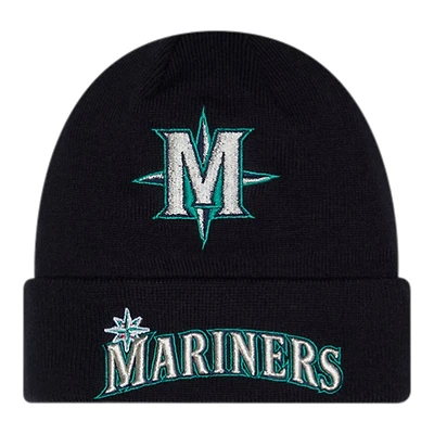 Seattle Mariners Navy Clubhouse New Era Cuffed Knit Beanie Hat