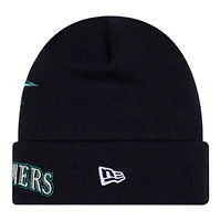 Seattle Mariners Navy Clubhouse New Era Cuffed Knit Beanie Hat