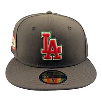 Los Angeles Dodgers Brown "Choco Mazapan" 1955 1st World Series Patch Tan UV New Era 59FIFTY Fitted Hat