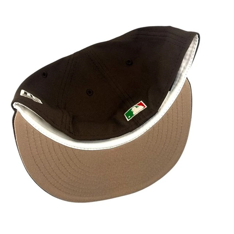 Los Angeles Dodgers Brown "Choco Mazapan" 1955 1st World Series Patch Tan UV New Era 59FIFTY Fitted Hat