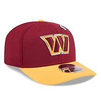 Washington Commanders Burgundy and Gold 2026 NFL Draft New Era 9SEVENTY Adjustable Hat