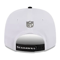 Seattle Seahawks White and Black 2026 NFL Draft New Era 9SEVENTY Adjustable Hat