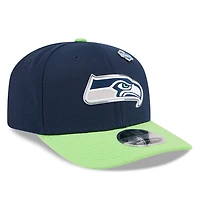 Seattle Seahawks Navy and Green 2026 NFL Draft New Era 9SEVENTY Adjustable Hat