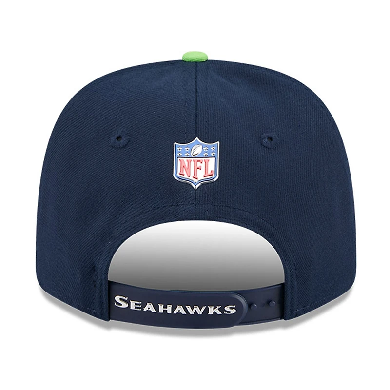 Seattle Seahawks Navy and Green 2026 NFL Draft New Era 9SEVENTY Adjustable Hat