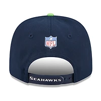 Seattle Seahawks Navy and Green 2026 NFL Draft New Era 9SEVENTY Adjustable Hat
