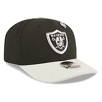 Las Vegas Raiders Black and Silver 2026 NFL Draft New Era 9SEVENTY Adjustable Hat