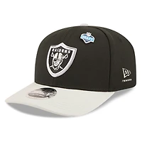 Las Vegas Raiders Black and Silver 2026 NFL Draft New Era 9SEVENTY Adjustable Hat