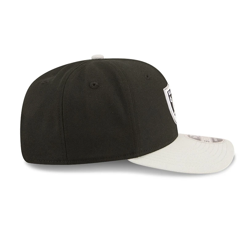 Las Vegas Raiders Black and Silver 2026 NFL Draft New Era 9SEVENTY Adjustable Hat