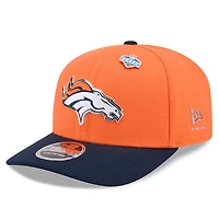 Denver Broncos Orange and Navy 2026 NFL Draft New Era 9SEVENTY Adjustable Hat