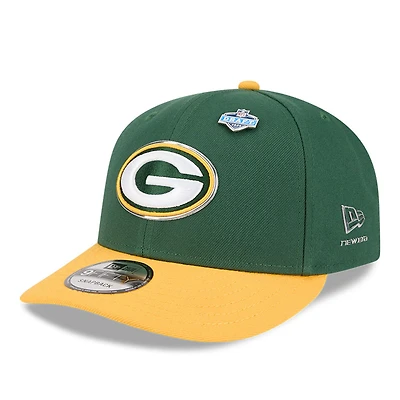 Green Bay Packers Green and Yellow 2026 NFL Draft On Stage Pre-Curved New Era 9FIFTY Snapback Hat