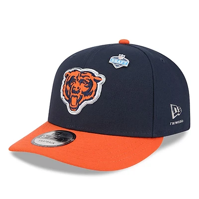 Chicago Bears Navy and Orange 2026 NFL Draft On Stage Pre-Curved New Era 9FIFTY Snapback Hat