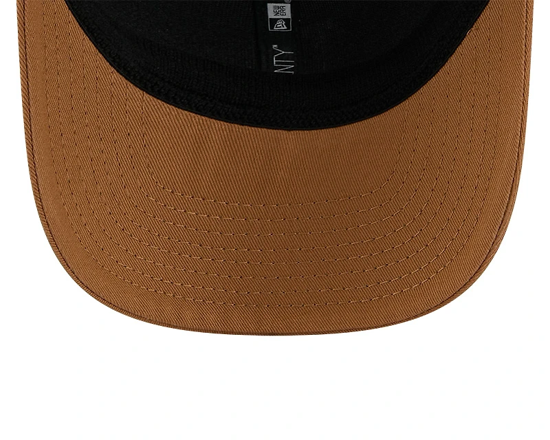 Los Angeles Dodgers Tan and White Mesh New Era 9SEVENTY Stretch Snapback Hat