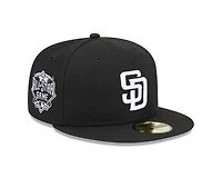 San Diego Padres Black Evergreen 2016 ASG Patch New Era 59FIFTY Fitted Hat