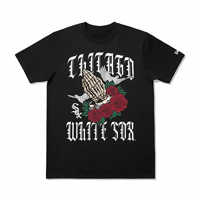 Chicago White Sox Black Rose Graphic New Era T-Shirt