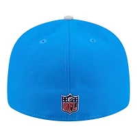 Detroit Lions Blue and Silver 2026 NFL Draft Pre-Curved New Era 59FIFTY Fitted Hat