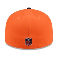 Denver Broncos Navy and Orange 2026 NFL Draft Pre-Curved New Era 59FIFTY Fitted Hat