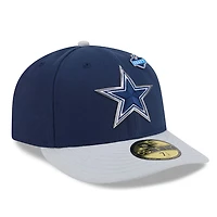 Dallas Cowboys Navy and Silver 2026 NFL Draft Pre-Curved New Era 59FIFTY Fitted Hat