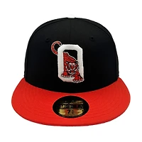 Oneonta Tigers Black and Orange MiLB Custom New Era 59FIFTY Fitted Hat