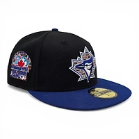Toronto Blue Jays Black Royal Brick by Leon the Lab 1992 All Star Game Patch Grey UV New Era 59FIFTY Fitted Hat