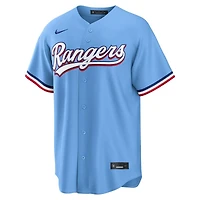 Texas Rangers Wyatt Langford Blue Alternate Nike Replica Jersey