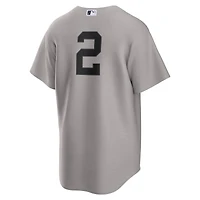 New York Yankees Derek Jeter Road Gray Nike Replica Jersey