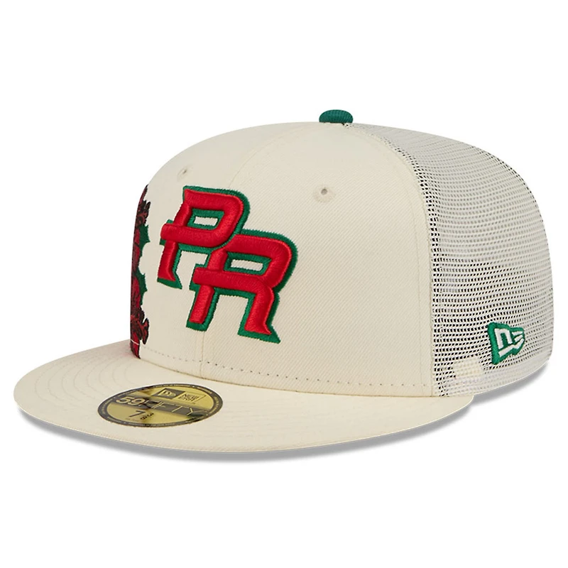 Puerto Rico Cream Trucker “Flor de Maga” New Era 59FIFTY Fitted Hat