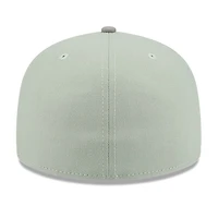 Dominican Republic Green and Gray Two Tone with Flowers New Era 59FIFTY Fitted Hat
