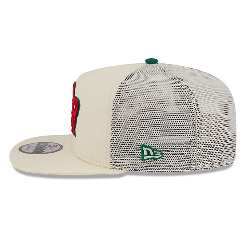 Puerto Rico Cream Trucker “Flor de Maga” New Era 9FIFTY A-Frame Snapback Hat