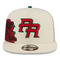 Puerto Rico Cream Trucker “Flor de Maga” New Era 9FIFTY A-Frame Snapback Hat